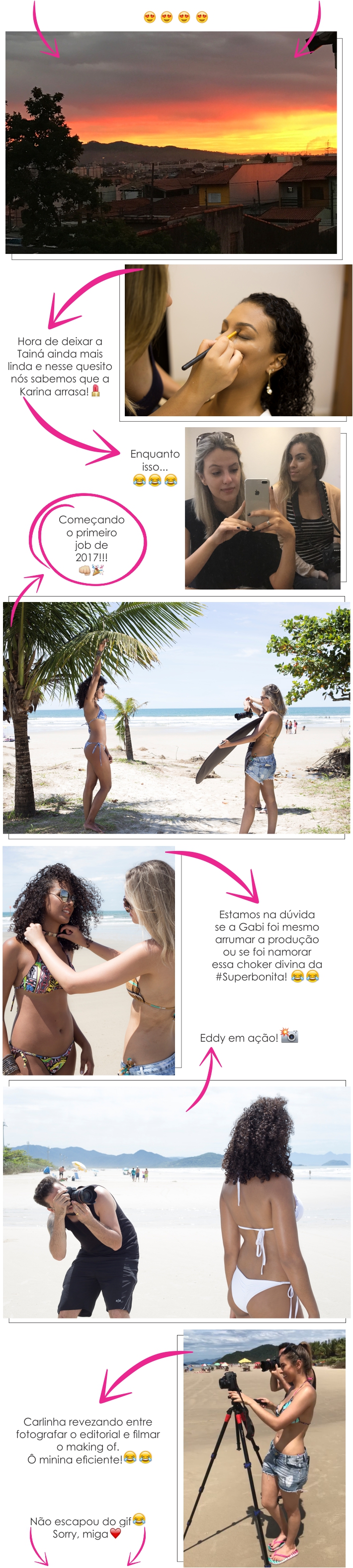 Making of: editorial "Verão pede praia!"