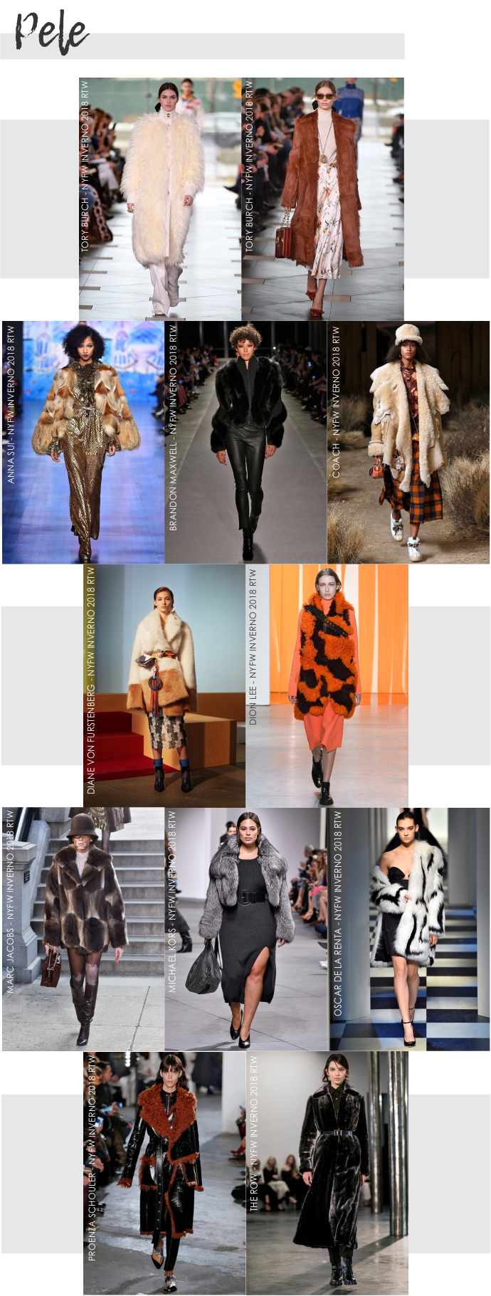 As principais tendências de inverno da semana de moda de Nova York