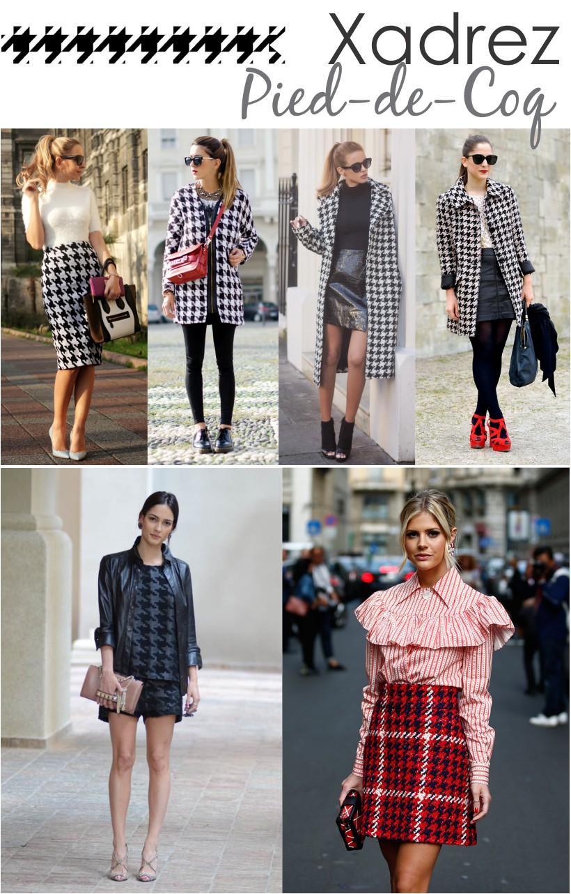 TIPOS DE XADREZ  PIED DE POULE, TARTAN, BURBERRY E MAIS! 